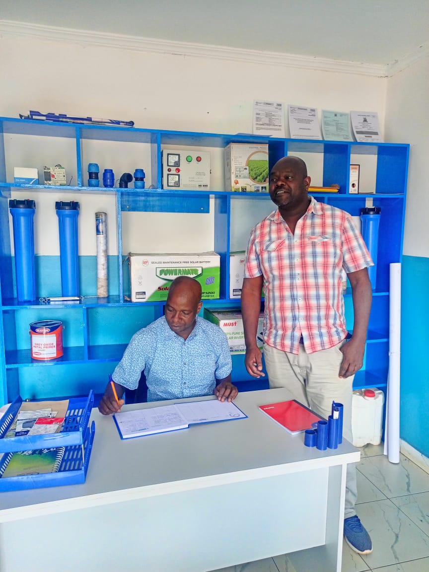 Team conducting a hydrogeological survey